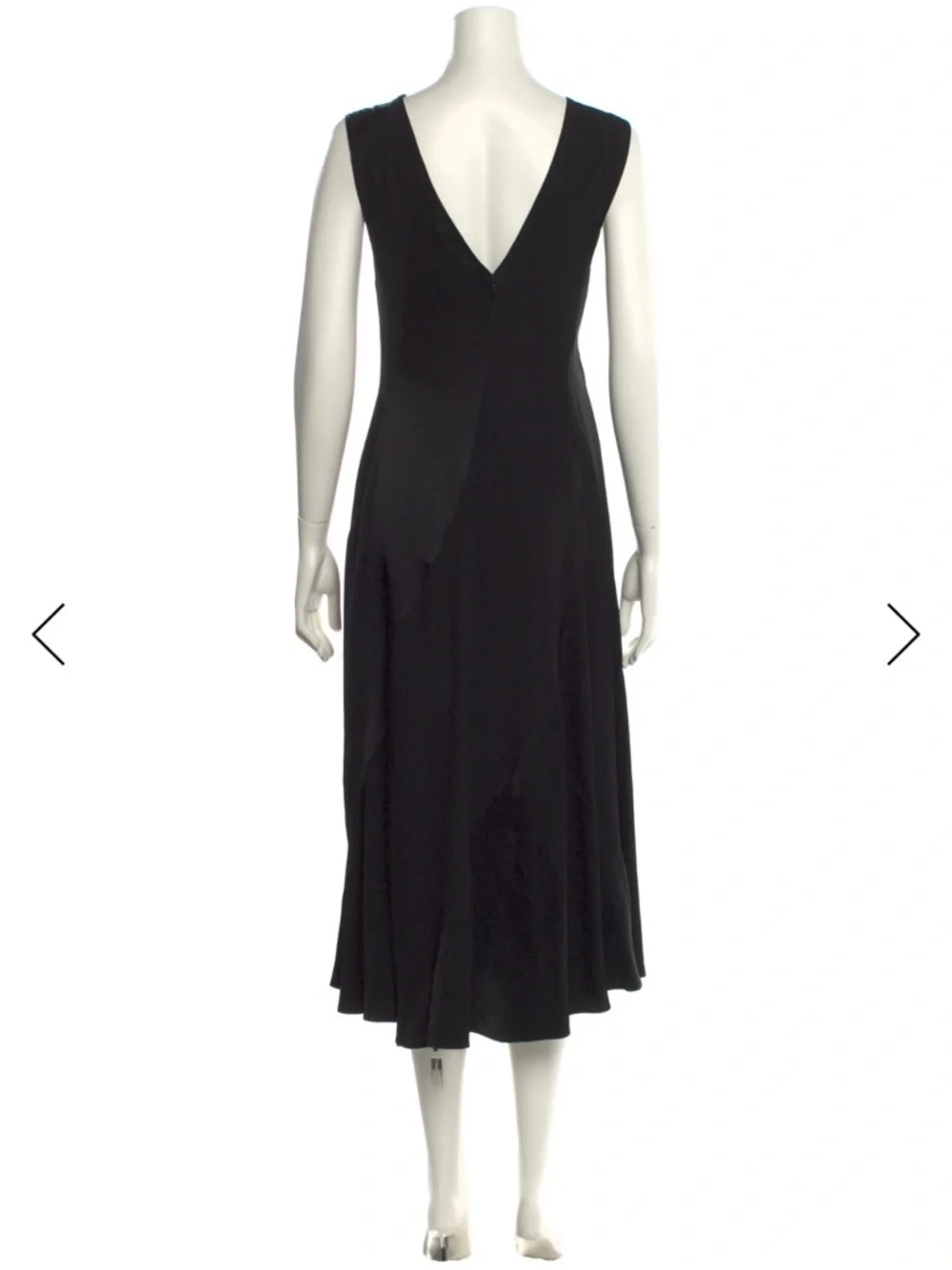 Tory Burch Sleeveless Black Midi Dress - Classic Elegant Style - Picture 3 of 3